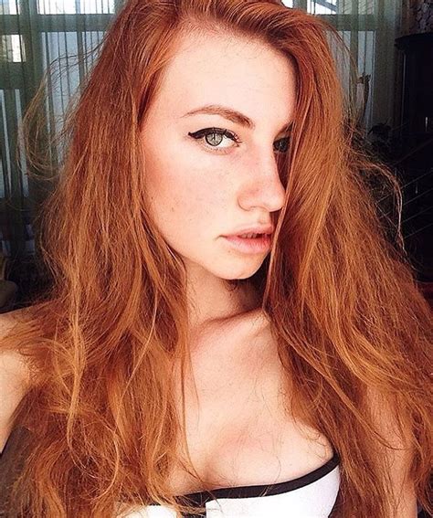Umbird Beautyhairzz Redhead Ginger Redhair Hairstyles Selfie Cute Greeneyes Model