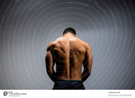 Male Fitness Model Back Muscles A Royalty Free Stock Photo From Photocase