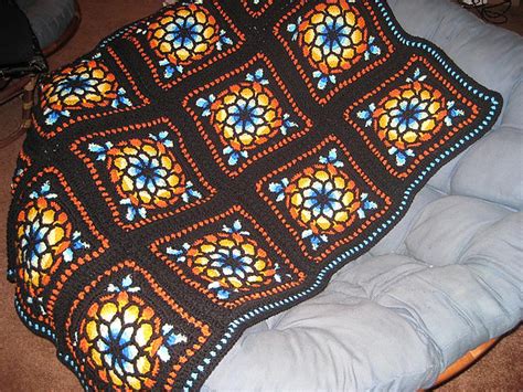 Ravelry Stained Glass Window Afghan Pattern By Melody Macduffee