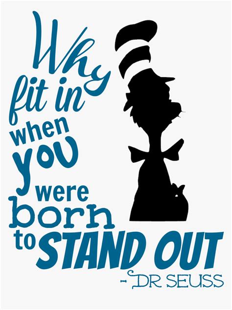 Seuss Inspiration Quote Sign - Dr Seuss Free Svg, HD Png Download - kindpng