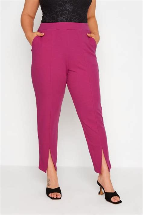 Plus Size Straight Leg Trousers Yours Clothing