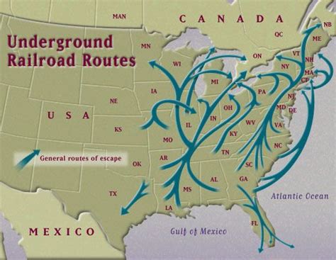Geography Of The Underground Railroad Underground Railroad