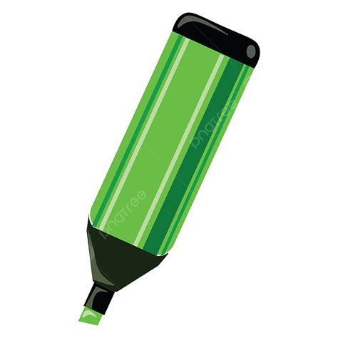 Green Marker Illustration Png Vector Psd And Clipart With