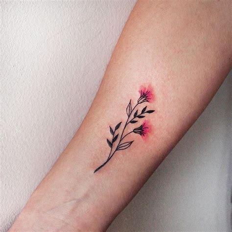 Some Delicate Pink Flowers Tattoo Tattoos Tattoosofinstagram