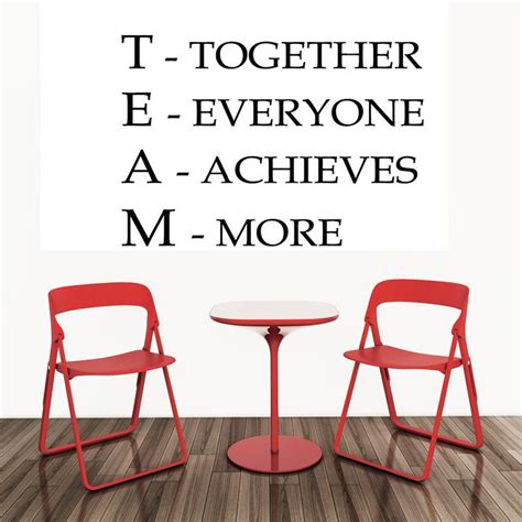 Team Together Everyone Achieves More Motivational Wall Art Canvas