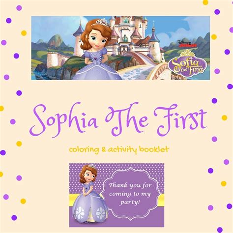 Sofia The 1st Printable Coloring And Activity Booklet Keeping It Real