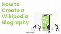How to Create a Wikipedia Biography - YouTube