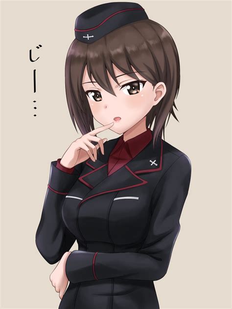 Nishizumi Maho Girls Und Panzer Drawn By Darknessukaru Danbooru