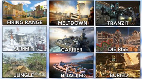 All Black Ops 2 Maps World Map