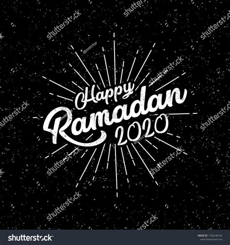 Hand Drawn Ramadan Kareem Signvector Typographic Stock Vector Royalty