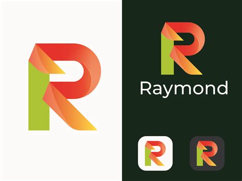 Raymond R Gradient Letter Logo By Saiful Branding On Dribbble
