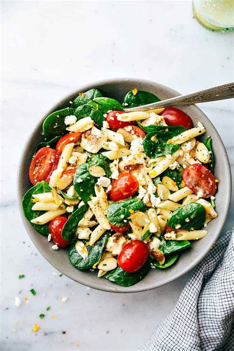 The twist in these healthy noodles comes from adding vegetables like scallions and bok choy. Healthy Chicken Pasta Salad | The Recipe Critic