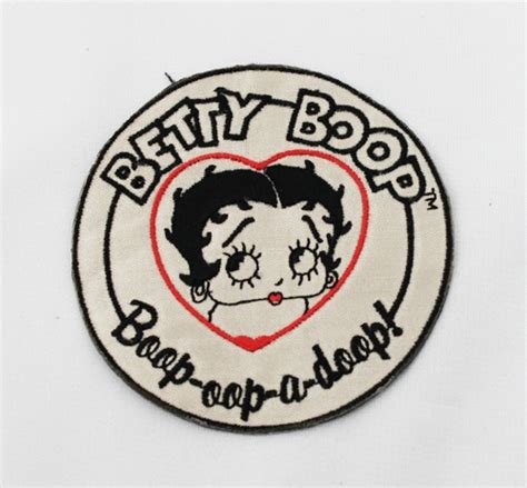 Betty Boop Heart Round Patch Lets Jive