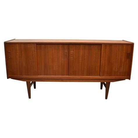 Danish Mid Century Modern Teak Buffet Sideboard Modtiques