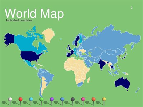 Ppt World Map Powerpoint Presentation Free Download Id154970