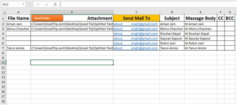 How To Send Bulk Emails From Excel Vba In One Click In Excel