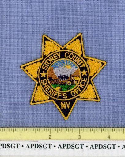Storey County Sheriffs Office Nevada Nv Sheriff Police Patch Star Shape 3 1871021434