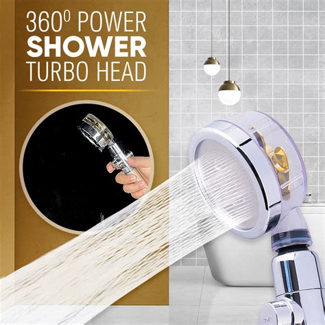 360° power shower head bauvina