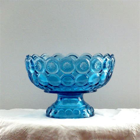 Turquoise Blue Depression Glass Circles Star By Itchinstitchin