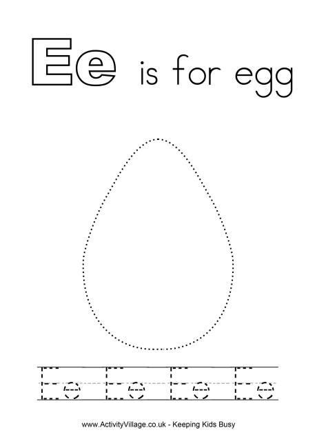 E Is For Eggs Practice Writing The Letter E Worksheets 99worksheets
