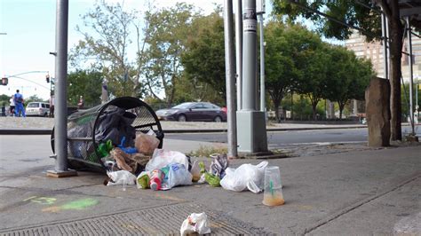 Trash Littered On City Sidewalk Of Downtown Stock Footage Sbv 318336285