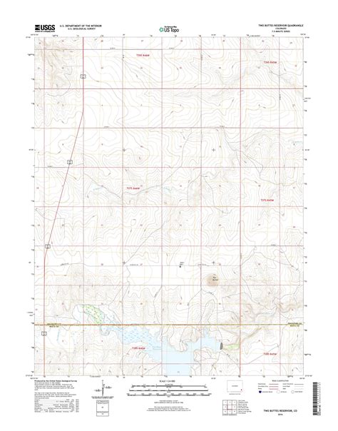 Mytopo Two Buttes Reservoir Colorado Usgs Quad Topo Map