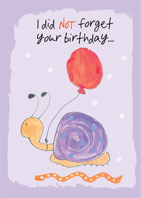 Printable Belated Birthday Card