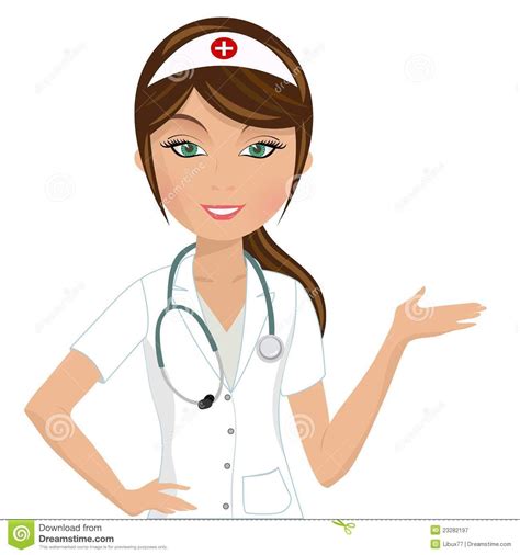 Female Nurse Cartoon Cartoon Woman Nurse Illustration Of