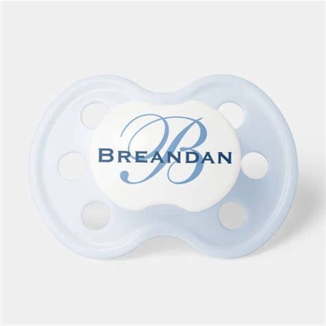 personalized monogram pacifier