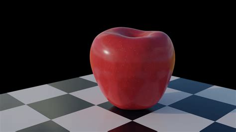 Apple With A Procedural Texture Blender