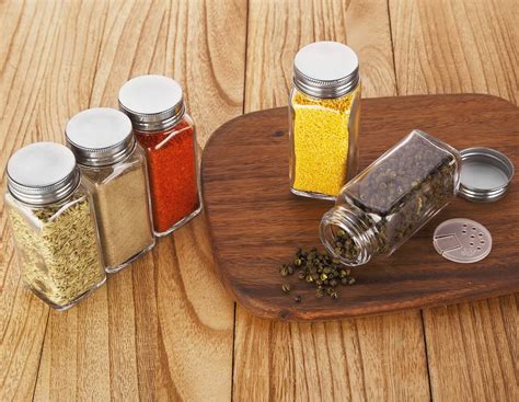 Spice Jars 4 Oz Glass 24 Count Living In Beauty