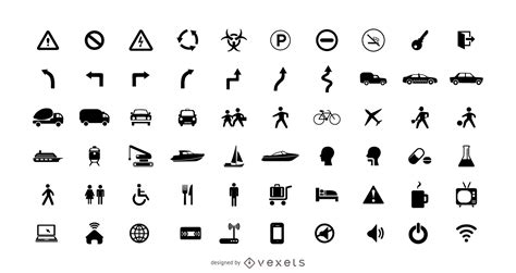 Collection Of Pictogram Icons Vector Download