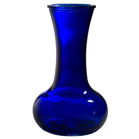 8 Tall Blue Glass Classic Shape Bud Vase Or Small Flower Vase Glass Classic Flower Vases