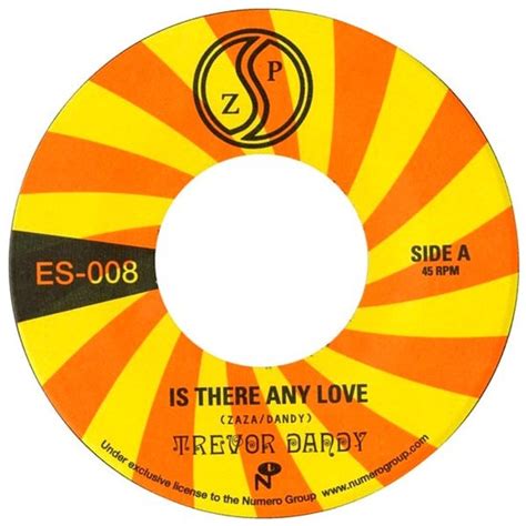 Trevor Dandy Is There Any Love 7 Vinyl Single Trevor Dandy Muziek Bol
