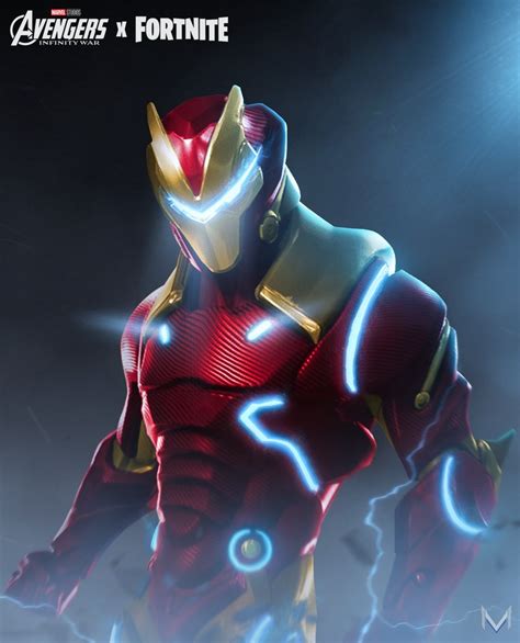 Was responsible for the modeling, low res and baking of this model texture done by justin holt concept : FORTNITE X MARVEL - IRONMAN by iMizuri on DeviantArt