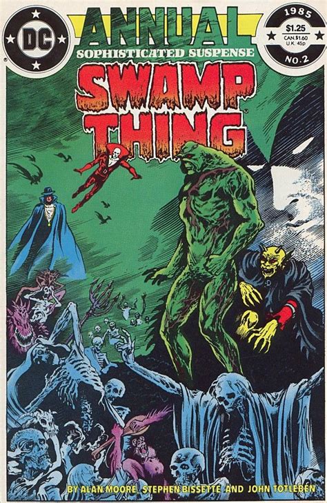 Alan Moores Swamp Thing Arte Dc Comics Quadrinhos Vintage Liga Da