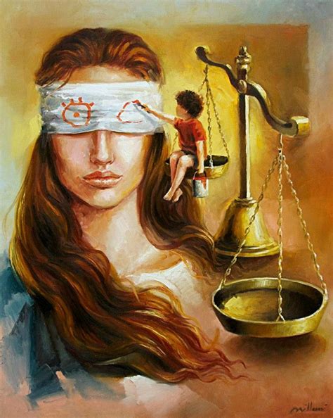 Justicia Surreal Art Lady Justice Painting Art Projects