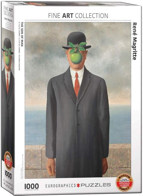 But even using the values you give it is (3x shoe 30) + (4x tie 8) + (1 man 5)= 43 x (1 tie 2) = 86 but without calculation parameters it could also be any number of answers you are assuming it uses brackets parts of a calculation inside. Puzzle René Magritte - Son of Man Eurographics-6000-5478 ...
