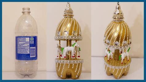 Cute Recycled Craft1 Diy Carousel Out Of Plastic Bottle Youtube