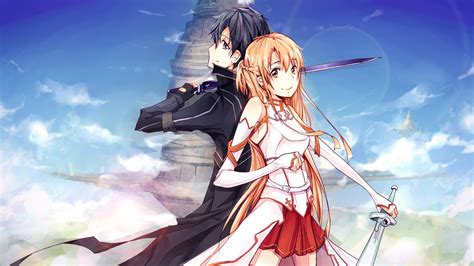 Wallpaper Illustration Anime Girls Sword Art Online Kirigaya
