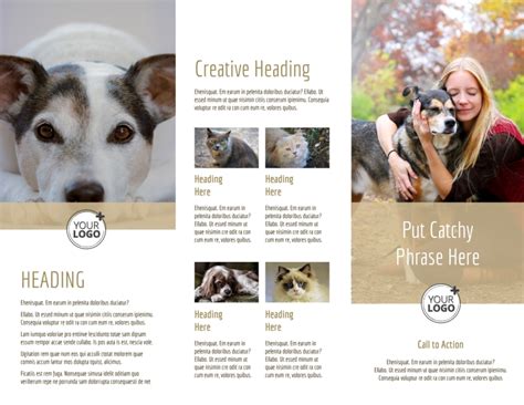 Pet Rescue Brochure Template Mycreativeshop