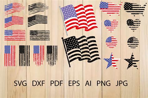 American Flag Svg Distressed Usa Flag 377279 Svgs Design Bundles
