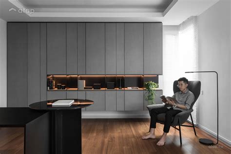 Minimalistic Modern Study Room Bungalow Design Ideas And Photos Malaysia