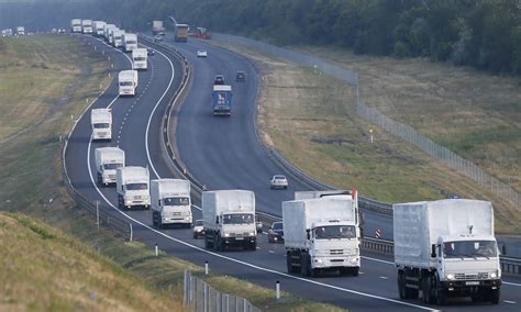 Russian Aid Convoy Resumes Journey To Ukraine Time