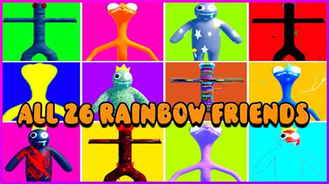 Update 🌈 Find The Rainbow Friends Morphs How To Get All 26 Rainbow