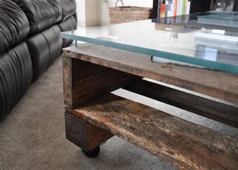 Couchtisch aus neuem oder recyceltem material selber bauen. couchtisch mit glasplatte selber bauen - fresHouse