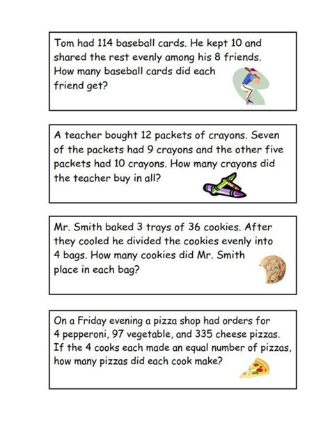 Math Worksheet For Grade 4 Problem Solving