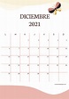 Calendario Diciembre 2021 para imprimir GRATIS ️ Una Casita de Papel