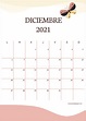 Calendario Diciembre 2021 para imprimir GRATIS ️ Una Casita de Papel