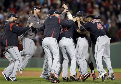 indians beat red sox 4 3 complete sweep to reach alcs the columbian